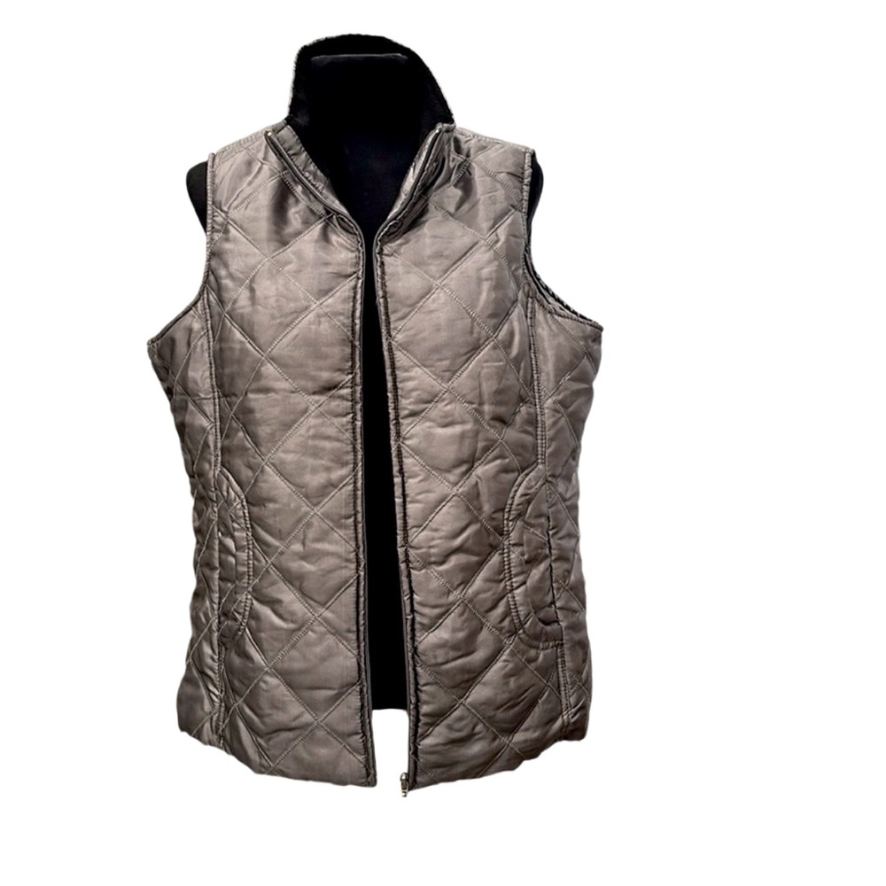 JANE ASHLEY Lined Quilted Puffer Vest